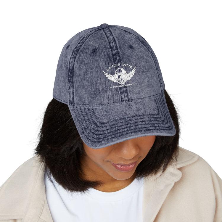 Moto & Latte Vintage Embroidered Hat