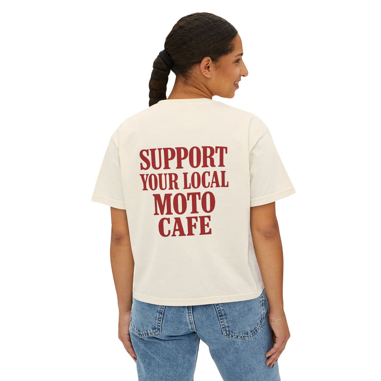 Local Moto Cafe Women's Boxy Tee