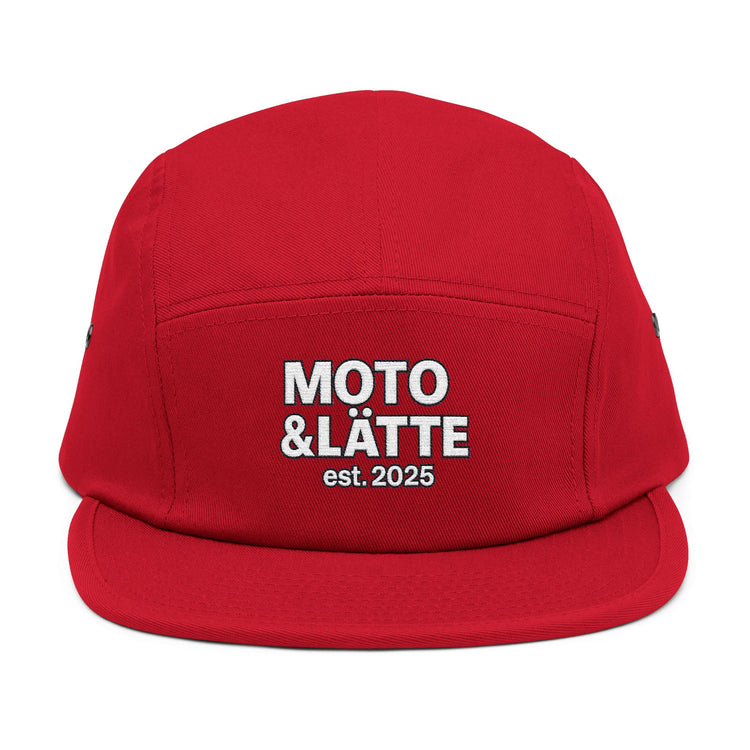 Moto & Latte 5 Panel Cap