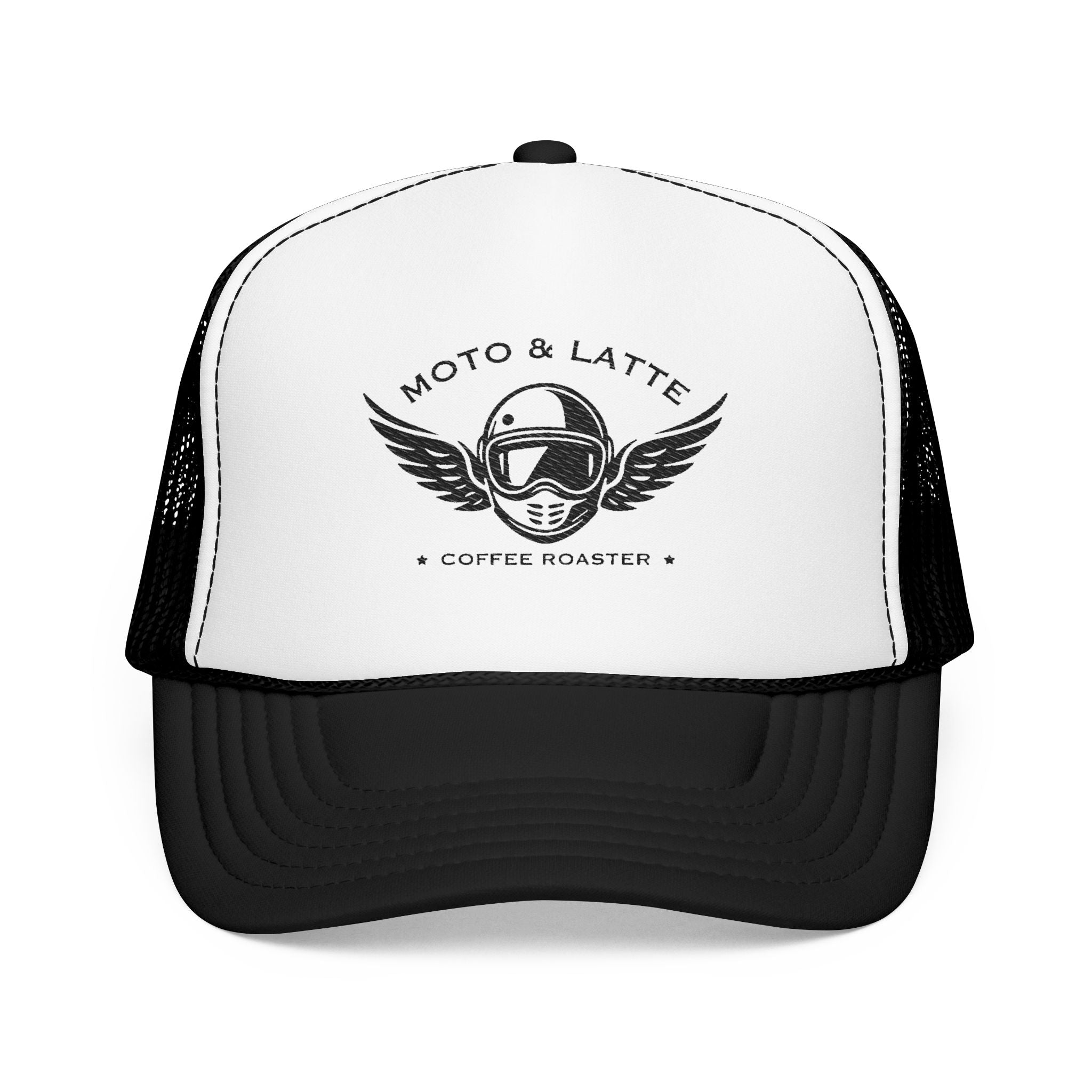 Moto & Latte Embroidered Trucker Hat