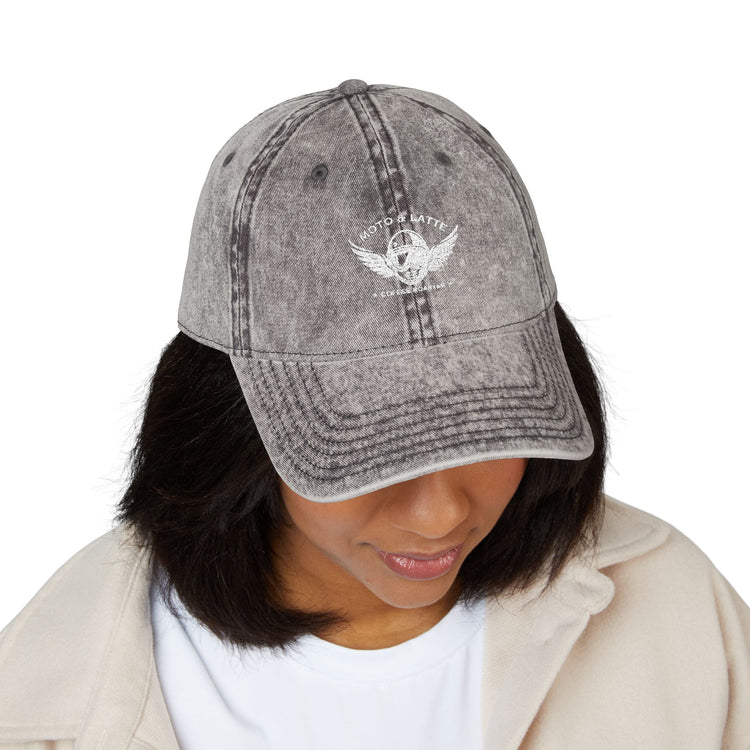 Moto & Latte Vintage Embroidered Hat
