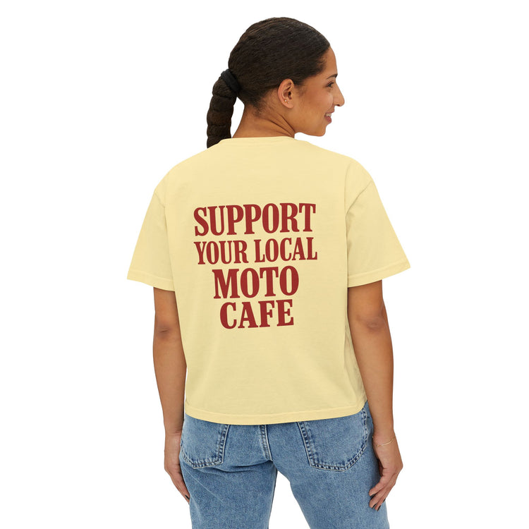 Local Moto Cafe Women's Boxy Tee