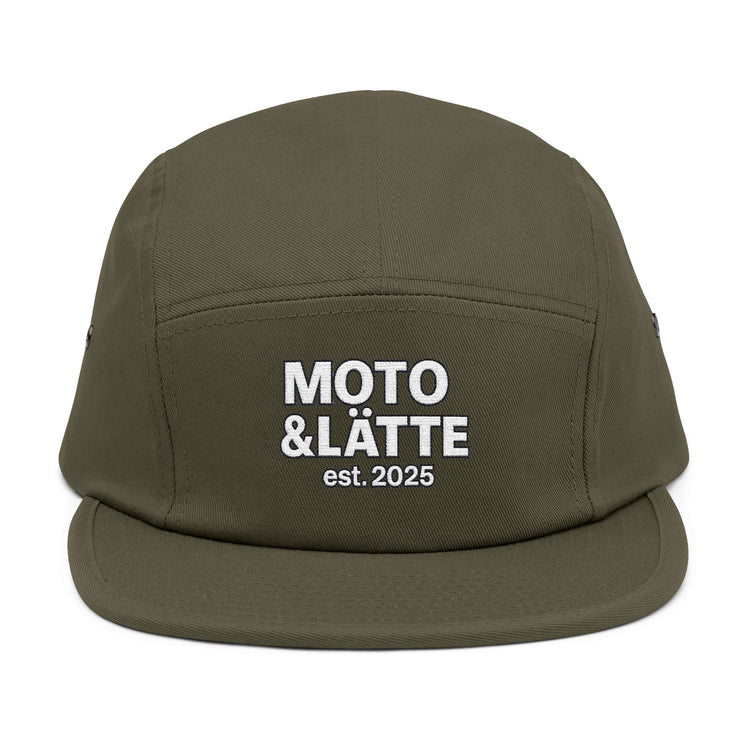 Moto & Latte 5 Panel Cap