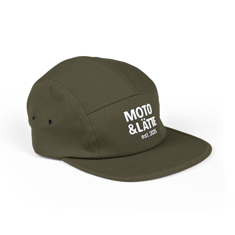 Moto & Latte 5 Panel Cap