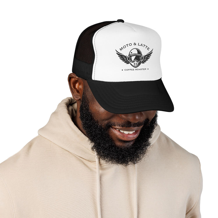 Moto & Latte Embroidered Trucker Hat