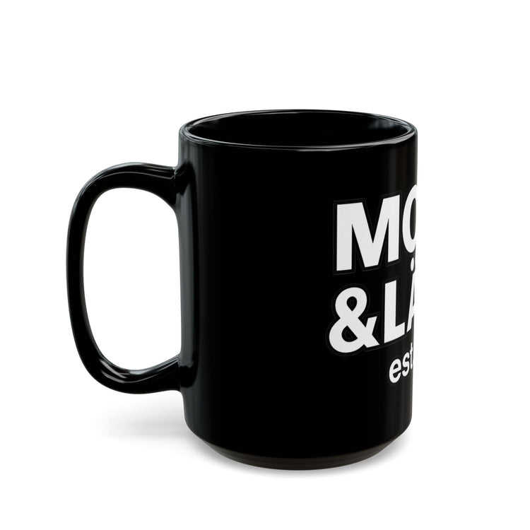 Moto & Latte Black Mug 15oz