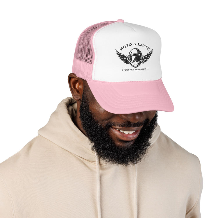 Moto & Latte Embroidered Trucker Hat