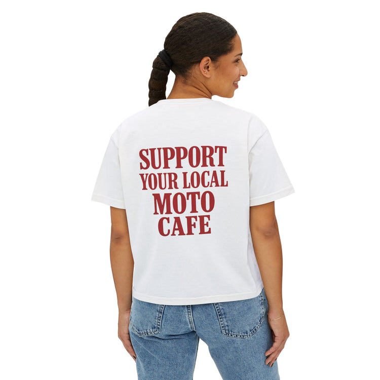 Local Moto Cafe Women's Boxy Tee