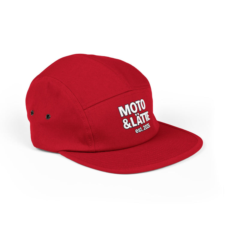 Moto & Latte 5 Panel Cap