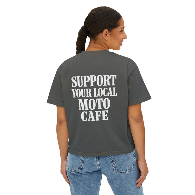 Local Moto Cafe Women's Boxy Tee