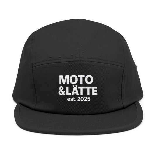 Moto & Latte 5 Panel Cap