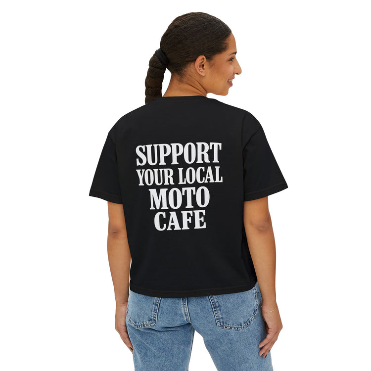 Local Moto Cafe Women's Boxy Tee
