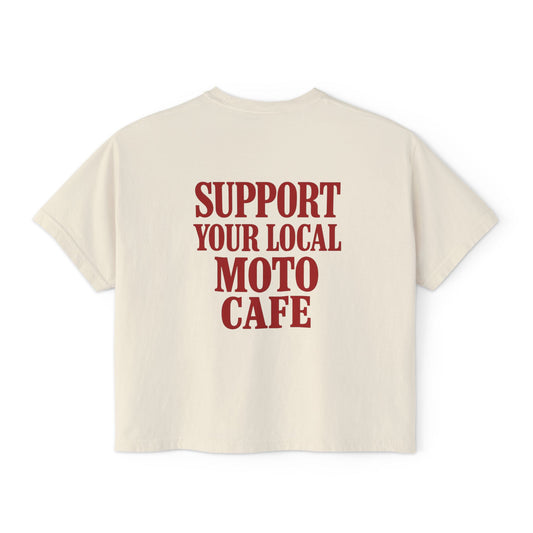 Local Moto Cafe Women's Boxy Tee