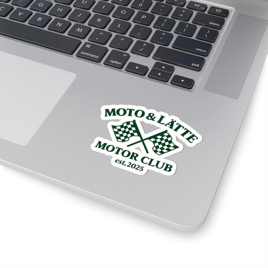 Moto & Lätté Motor Club Kiss-Cut Sticker