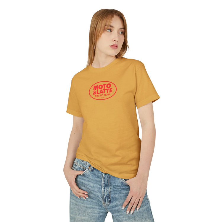 Moto & Latte Racing Team Tee - Unisex Heavyweight Cotton Shirt