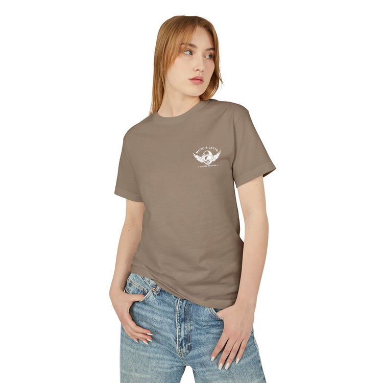 Moto & Latte Logo Unisex Tee