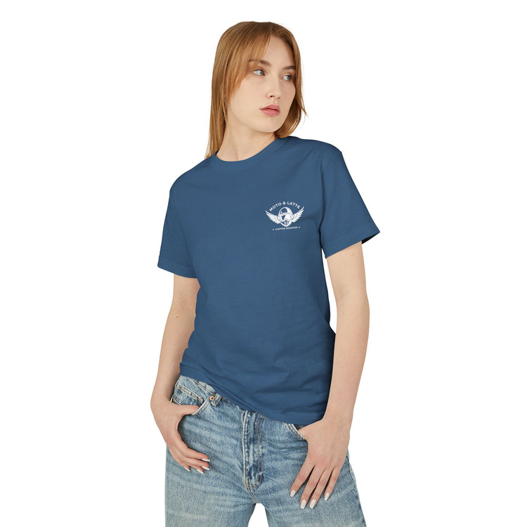 Moto & Latte Logo Unisex Tee