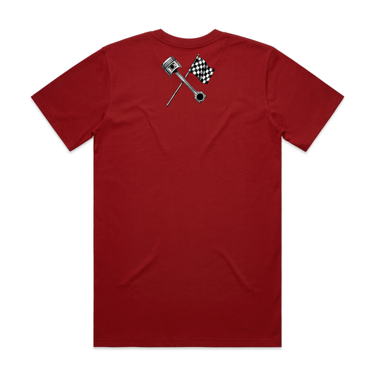 The "Racing" Tee — Cardinal (Limited Run)