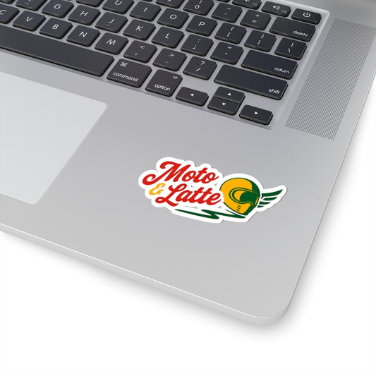 Moto & Latte Vintage Kiss-Cut Sticker