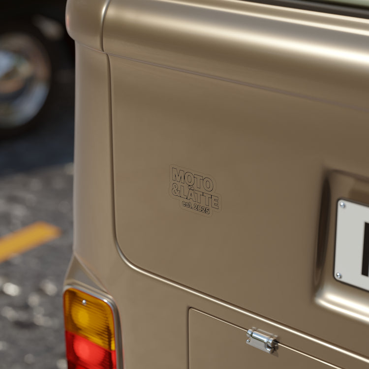 Die-Cut, Moto & Lätte  Die-Cut Outdoor Sticker