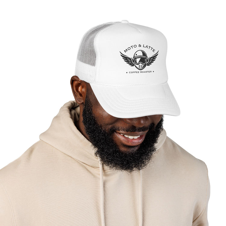 Moto & Latte Embroidered Trucker Hat