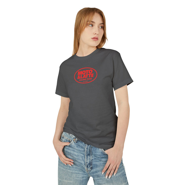 Moto & Latte Racing Team Tee - Unisex Heavyweight Cotton Shirt