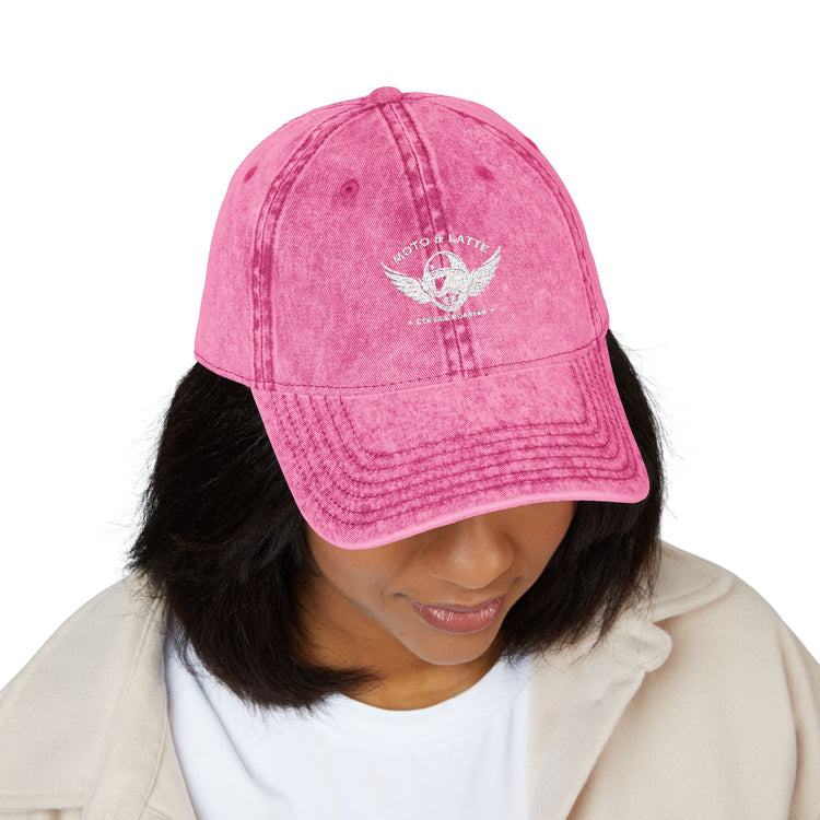 Moto & Latte Vintage Embroidered Hat