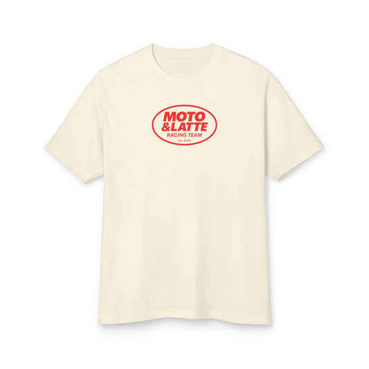 Moto & Latte Racing Team Tee - Unisex Heavyweight Cotton Shirt