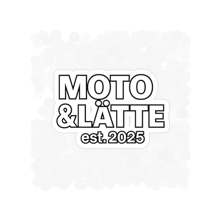 Die-Cut, Moto & Lätte  Die-Cut Outdoor Sticker