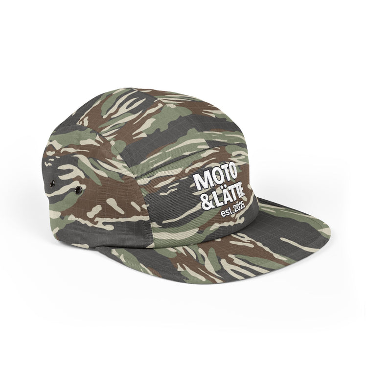 Moto & Latte 5 Panel Cap