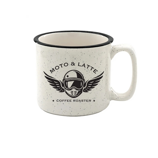 Moto Latte Roaster Ceramic Camper Mug 18oz